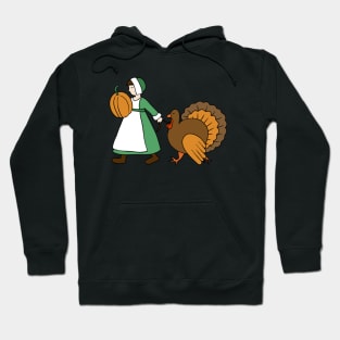 Thanksgiving Pilgrim and Turkey Hoodie